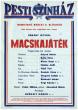 Örkény István Macskajáték című drámájának plakátja - Vígszínház, 1971 (plakát) – Országos Széchényi Könyvtár, Színháztörténeti Tár