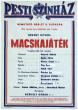 Örkény István Macskajáték című drámájának plakátja, új szereplők - Vígszínház, 1979 (plakát) – Országos Széchényi Könyvtár, Színháztörténeti Tár